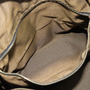 FENDI Zucca Canvas Vanity Pouch Brown Black gold Auth 112925-12
