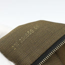 FENDI Zucca Canvas Vanity Pouch Brown Black gold Auth 112925-24