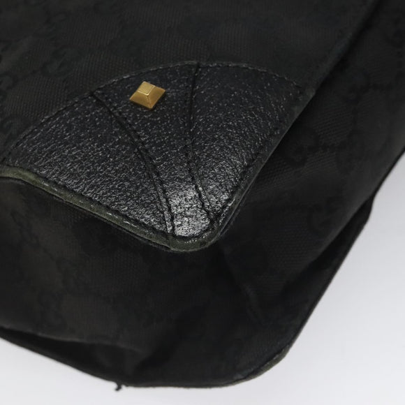 GUCCI GG Canvas Tote Bag Black 120898 Auth 112927