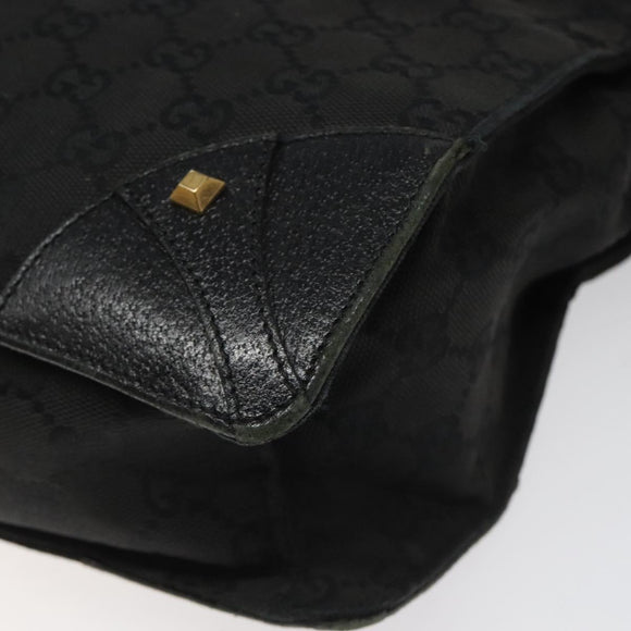 GUCCI GG Canvas Tote Bag Black 120898 Auth 112927