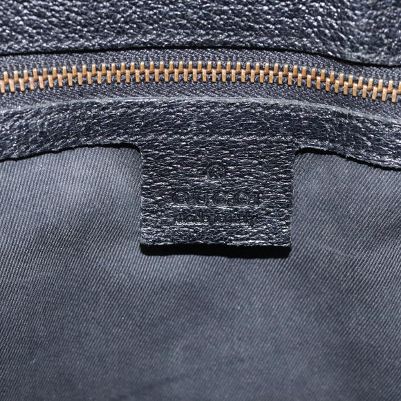 GUCCI GG Canvas Tote Bag Black 120898 Auth 112927