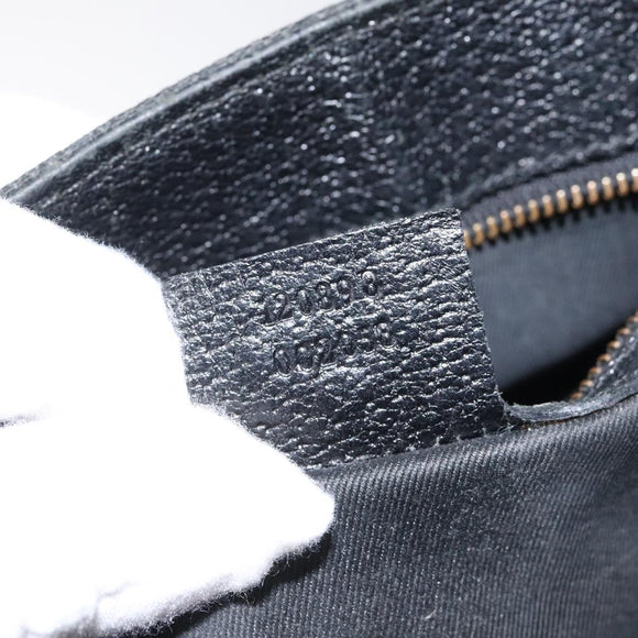 GUCCI GG Canvas Tote Bag Black 120898 Auth 112927