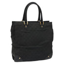 GUCCI GG Canvas Tote Bag Black 120898 Auth 112927-1