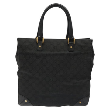 GUCCI GG Canvas Tote Bag Black 120898 Auth 112927 - 0
