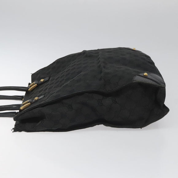GUCCI GG Canvas Tote Bag Black 120898 Auth 112927
