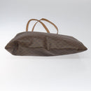 CELINE Macadam Canvas Tote Bag PVC Brown Auth 112928-5