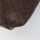 CELINE Macadam Canvas Tote Bag PVC Brown Auth 112928-15