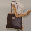CELINE Macadam Canvas Tote Bag PVC Brown Auth 112928-20