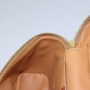 CELINE Macadam Canvas Vanity Hand Bag PVC Leather 2way Brown Auth 112929-21