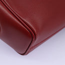 CELINE Shoulder Bag Leather Red Auth 112931-16