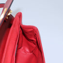 CELINE Shoulder Bag Leather Red Auth 112931-19