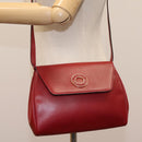 CELINE Shoulder Bag Leather Red Auth 112931-22