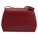 CELINE Shoulder Bag Leather Red Auth 112931-2
