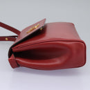 CELINE Shoulder Bag Leather Red Auth 112931-3