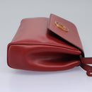 CELINE Shoulder Bag Leather Red Auth 112931-4