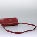 CELINE Shoulder Bag Leather Red Auth 112931-7