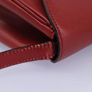 CELINE Shoulder Bag Leather Red Auth 112931-8