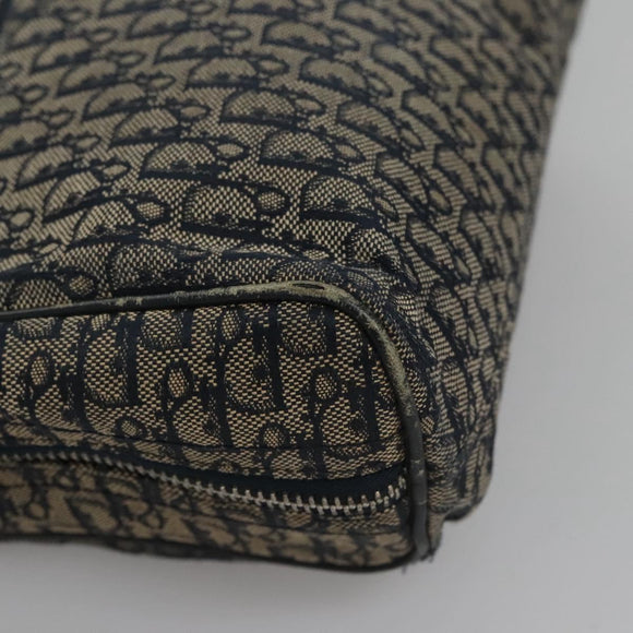 Christian Dior Trotter Canvas Hand Bag Navy Auth 112936