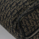 Christian Dior Trotter Canvas Hand Bag Navy Auth 112936-16