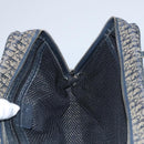 Christian Dior Trotter Canvas Hand Bag Navy Auth 112936-19