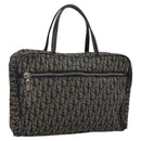 Christian Dior Trotter Canvas Hand Bag Navy Auth 112936-1