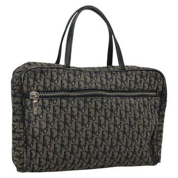 Christian Dior Trotter Canvas Hand Bag Navy Auth 112936