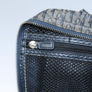 Christian Dior Trotter Canvas Hand Bag Navy Auth 112936-21