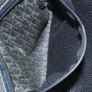 Christian Dior Trotter Canvas Hand Bag Navy Auth 112936-22