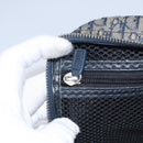 Christian Dior Trotter Canvas Hand Bag Navy Auth 112936-23