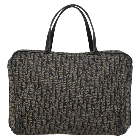 Christian Dior Trotter Canvas Hand Bag Navy Auth 112936