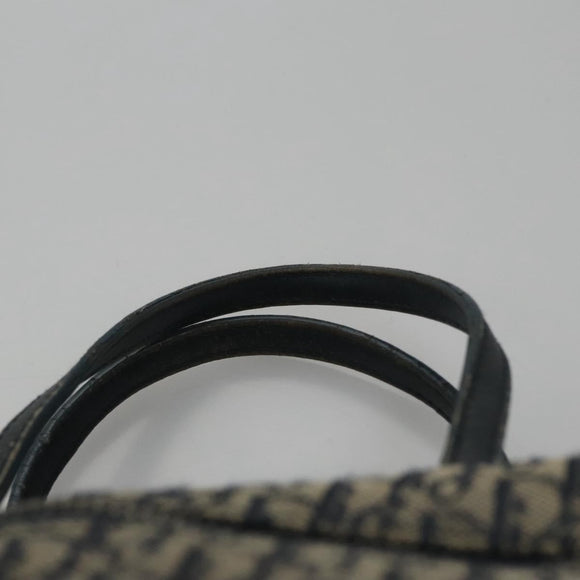 Christian Dior Trotter Canvas Hand Bag Navy Auth 112936