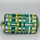 PRADA Hand Bag Nylon Green Auth 112942-7