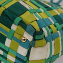 PRADA Hand Bag Nylon Green Auth 112942-18