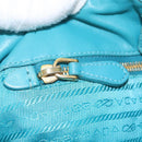 PRADA Hand Bag Nylon Green Auth 112942-25