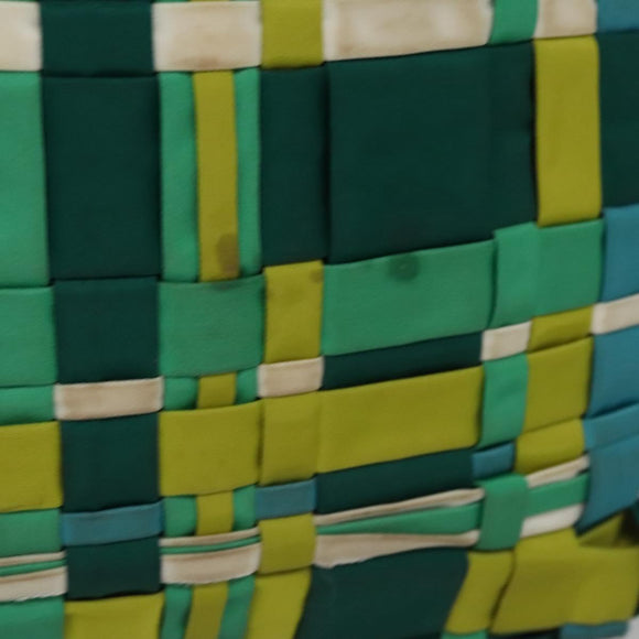 PRADA Hand Bag Nylon Green Auth 112942