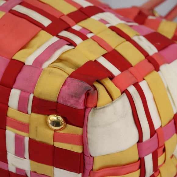 PRADA Hand Bag Nylon 2way Red Auth 112943