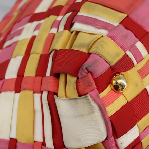 PRADA Hand Bag Nylon 2way Red Auth 112943