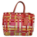 PRADA Hand Bag Nylon 2way Red Auth 112943-13