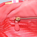 PRADA Hand Bag Nylon 2way Red Auth 112943-21