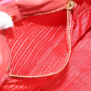 PRADA Hand Bag Nylon 2way Red Auth 112943-22