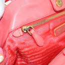 PRADA Hand Bag Nylon 2way Red Auth 112943-23
