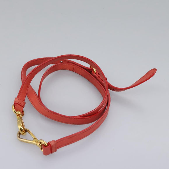 PRADA Hand Bag Nylon 2way Red Auth 112943