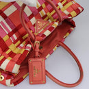 PRADA Hand Bag Nylon 2way Red Auth 112943-6