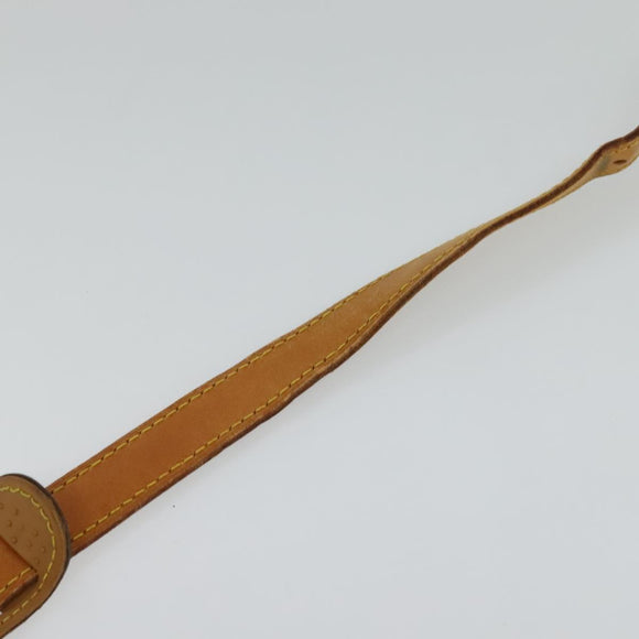 LOUIS VUITTON Adjustable Shoulder Strap Leather 36.6""-43.7"" Beige Auth 112950