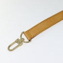 LOUIS VUITTON Adjustable Shoulder Strap Leather 36.6""-43.7"" Beige Auth 112950-2