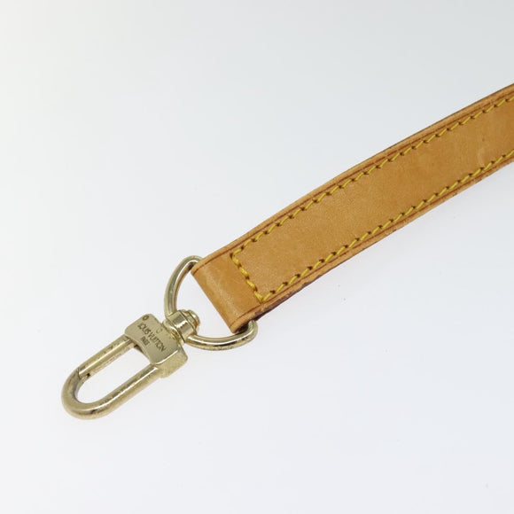 LOUIS VUITTON Adjustable Shoulder Strap Leather 36.6""-43.7"" Beige Auth 112950