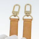 LOUIS VUITTON Adjustable Shoulder Strap Leather 36.6""-43.7"" Beige Auth 112950-22
