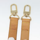 LOUIS VUITTON Adjustable Shoulder Strap Leather 36.6""-43.7"" Beige Auth 112950-23