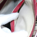 BURBERRY Nova Check Hand Bag Canvas Beige Auth 112951-22