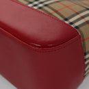 BURBERRY Nova Check Hand Bag Canvas Beige Auth 112952-14